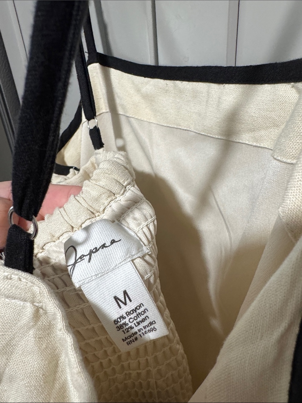 New japana cream and black midi dress M - Picture 3 of 3